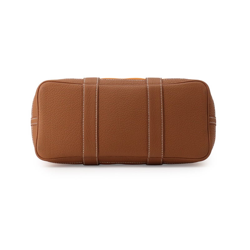 エルメス トートバッグ ガーデンパーティTPM アプリコット/ゴールド/シルバー金具 トワルミリタリー/ネゴンダ C刻印