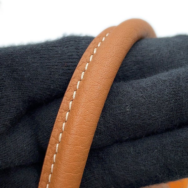エルメス トートバッグ ガーデンパーティTPM アプリコット/ゴールド/シルバー金具 トワルミリタリー/ネゴンダ C刻印