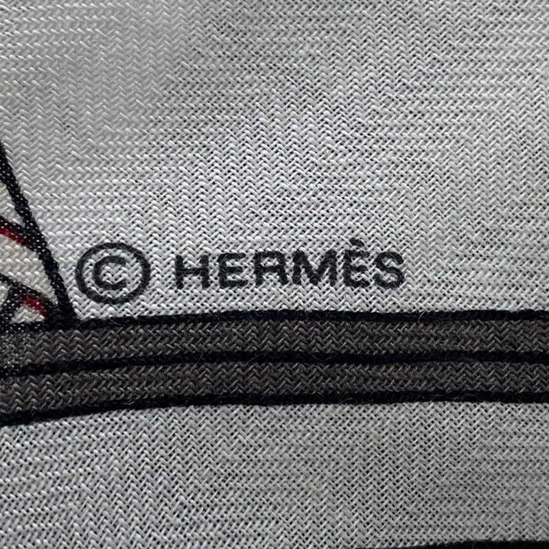 エルメス ストール トライアングル ジェアン 鞭とグリップ Fouets et Badines HERMES カシミヤ シルク 2026年秋冬