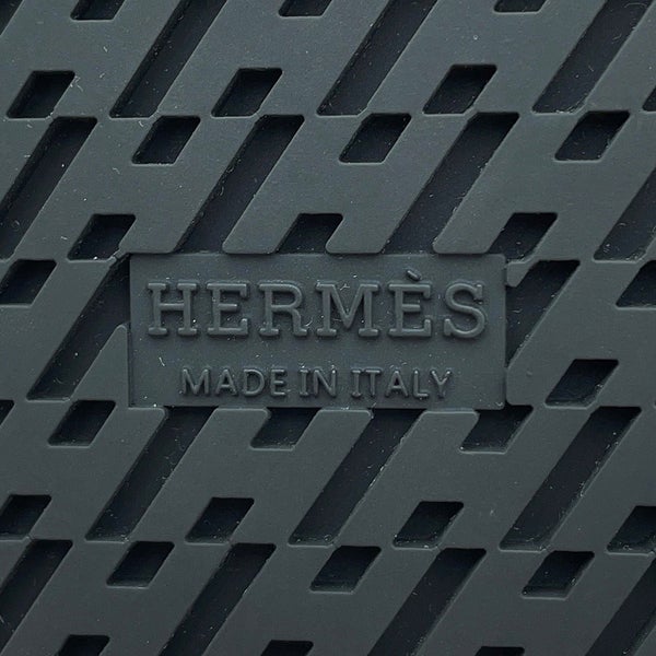 エルメス サンダル シプレ エプソン/ラバー レディースサイズ38 HERMES 靴 黒