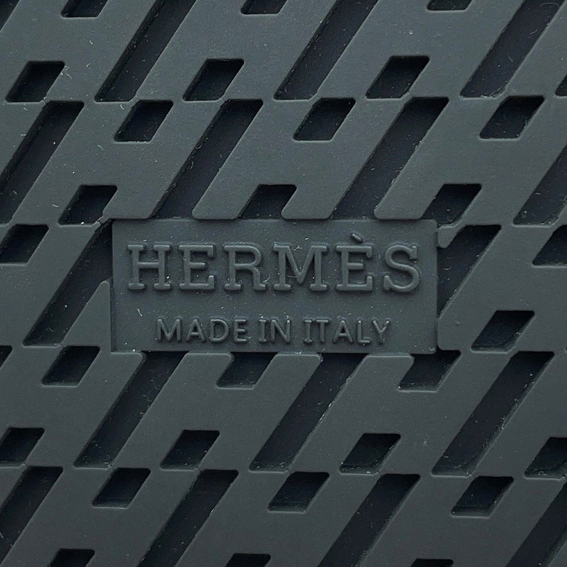 エルメス サンダル シプレ エプソン/ラバー レディースサイズ38 HERMES 靴 黒