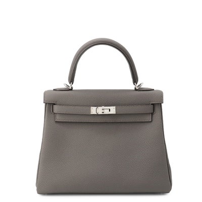 Hermès Kelly 25 Etain Togo Palladium