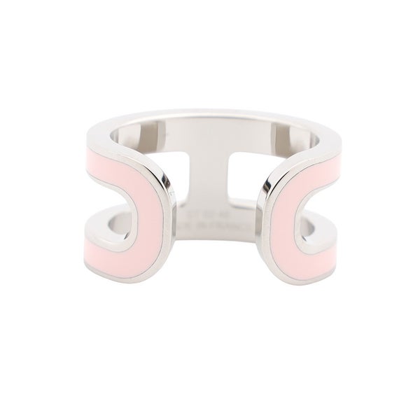 エルメス イヤーカフ ポップH ポップアッシュ ローズドラジェ/シルバー金具 HERMES アクセサリー