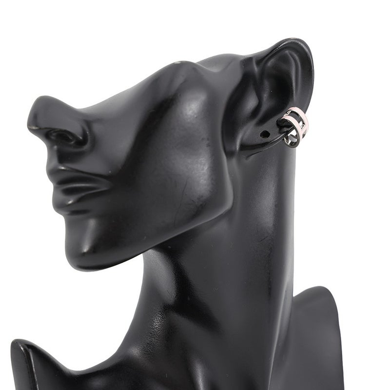 エルメス イヤーカフ ポップH ポップアッシュ ローズドラジェ/シルバー金具 HERMES アクセサリー
