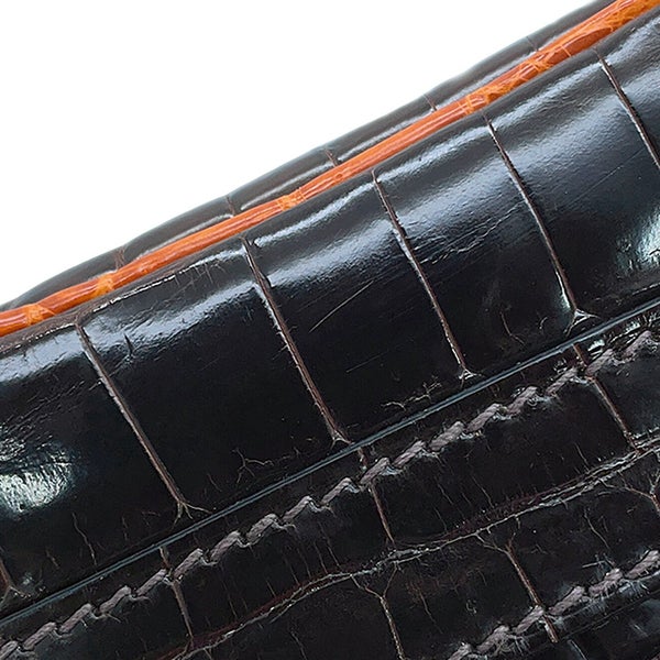 エルメス バーキン25 ショコラ/オレンジ/シルバー金具 ニロティカスシャイン □K刻印 HERMES Birkin ハンドバッグ