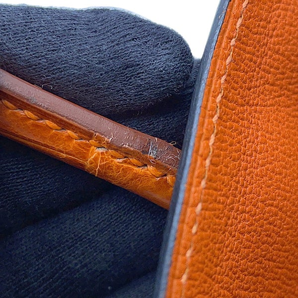 エルメス バーキン25 ショコラ/オレンジ/シルバー金具 ニロティカスシャイン □K刻印 HERMES Birkin ハンドバッグ