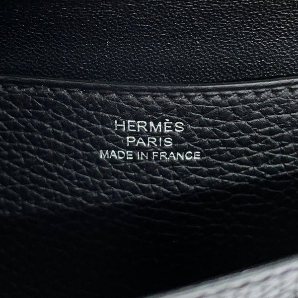 エルメス 長財布 ドゴンロング ブラック/シルバー金具 トリヨンクレマンス Z刻印 HERMES 黒