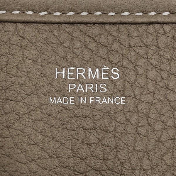 エルメス ショルダーバッグ エブリン3 PM エトゥープ/シルバー金具 トリヨンクレマンス G刻印 HERMES Evelyne