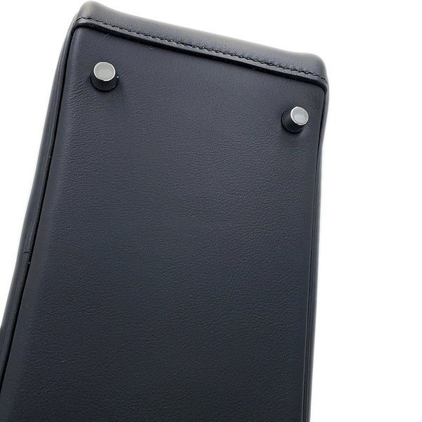 エルメス ハンドバッグ リンディ ミニ ブラック/エレクトラム金具 スイフト K刻印 HERMES 2wayショルダーバッグ