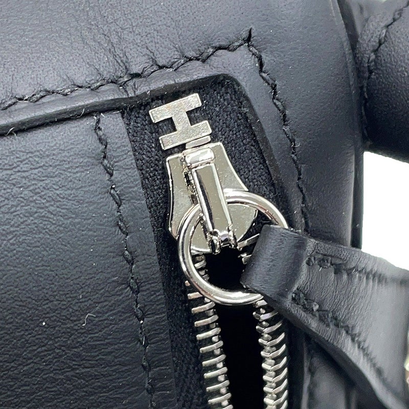 エルメス ハンドバッグ リンディ ミニ ブラック/エレクトラム金具 スイフト K刻印 HERMES 2wayショルダーバッグ