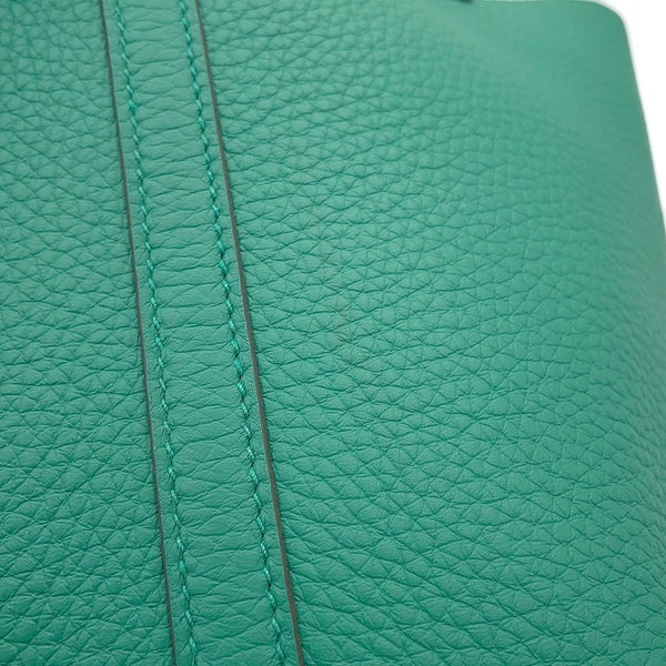 エルメス ハンドバッグ ピコタンロックPM ヴェールジェイド/シルバー金具 トリヨンクレマンス G刻印 HERMES