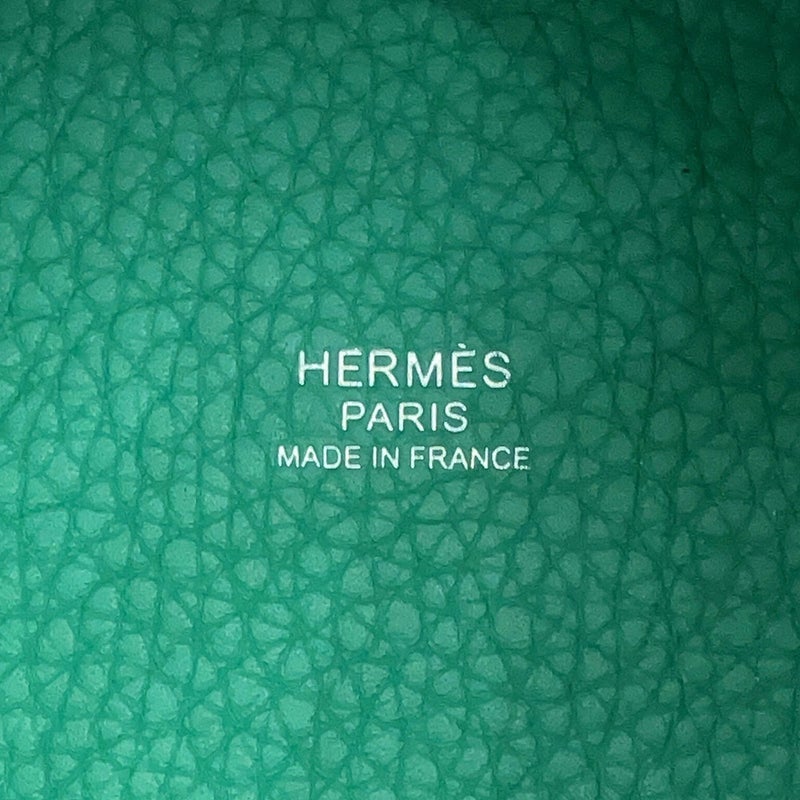 エルメス ハンドバッグ ピコタンロックPM ヴェールジェイド/シルバー金具 トリヨンクレマンス G刻印 HERMES