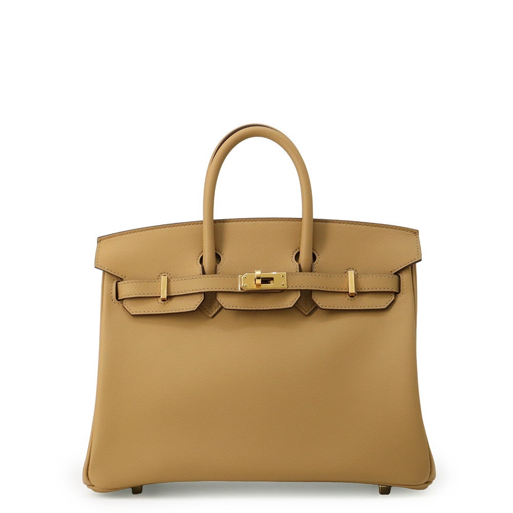 エルメス バーキン25 ビスキュイ/ゴールド金具 スイフト K刻印 HERMES
