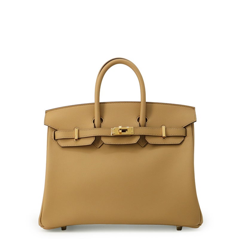 エルメス バーキン25 ビスキュイ/ゴールド金具 スイフト K刻印 HERMES Birkin ハンドバッグ