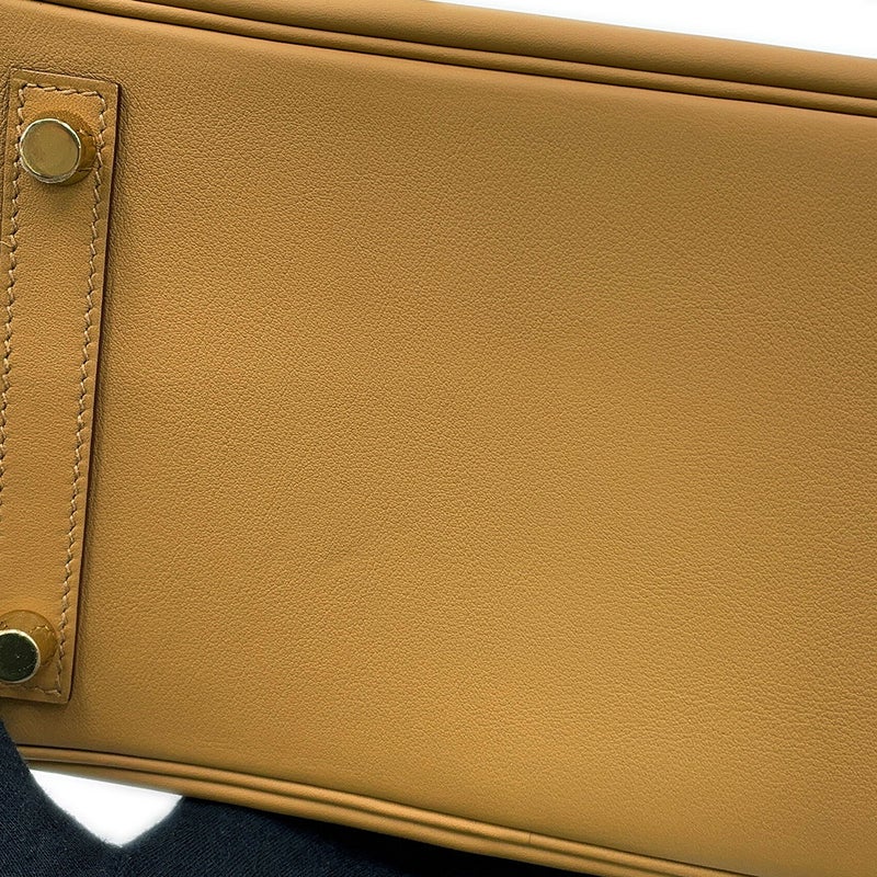 エルメス バーキン25 ビスキュイ/ゴールド金具 スイフト K刻印 HERMES Birkin ハンドバッグ