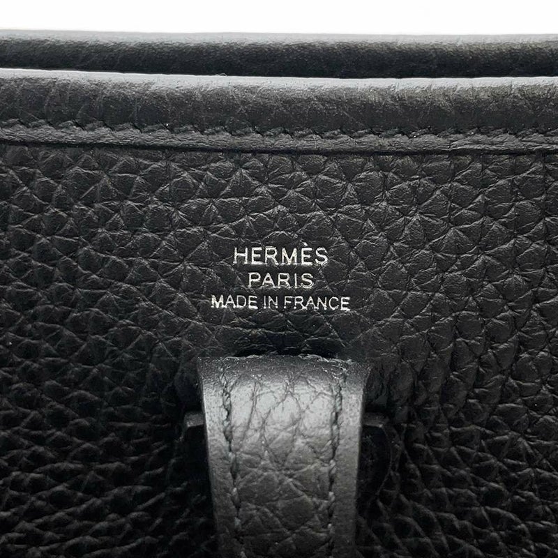 エルメス ショルダーバッグ エブリンTPM アマゾン ブラック/シルバー金具 トリヨンクレマンス B刻印 黒