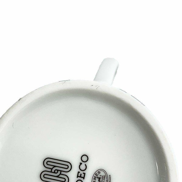 エルメス マグカップ アッシュ デコ H Deco ペア 2点セット HERMES マグ ポーセリン コップ 黒 白