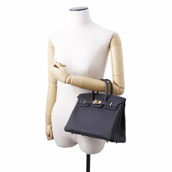 エルメス バーキン25 ブラック/ゴールド金具 トゴ B刻印 HERMES Birkin ハンドバッグ  黒