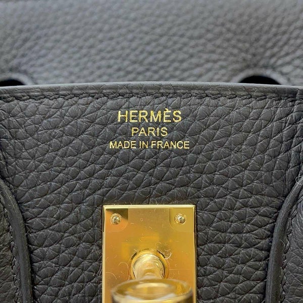 エルメス バーキン25 ブラック/ゴールド金具 トゴ B刻印 HERMES Birkin ハンドバッグ  黒