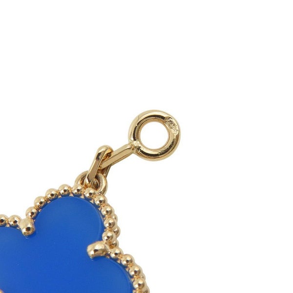 ヴァンクリーフ＆アーペル ブレスレット ヴィンテージ アルハンブラ ブレスレット 5モチーフ ブルーアゲート K18YG VCARP34900