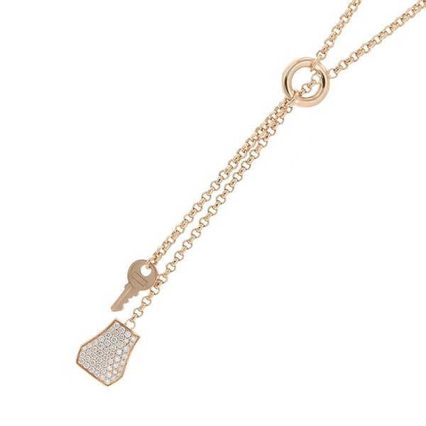 エルメス ネックレス ケリー・クロシェット ダイヤモンド K18PGピンクゴールド HERMES ペンダント ジュエリー