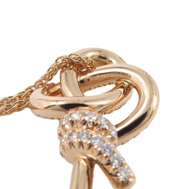 ティファニー ネックレス ノット キー ペンダント ラージ ダイヤモンド 計1.70ct K18PGピンクゴールド 72984153