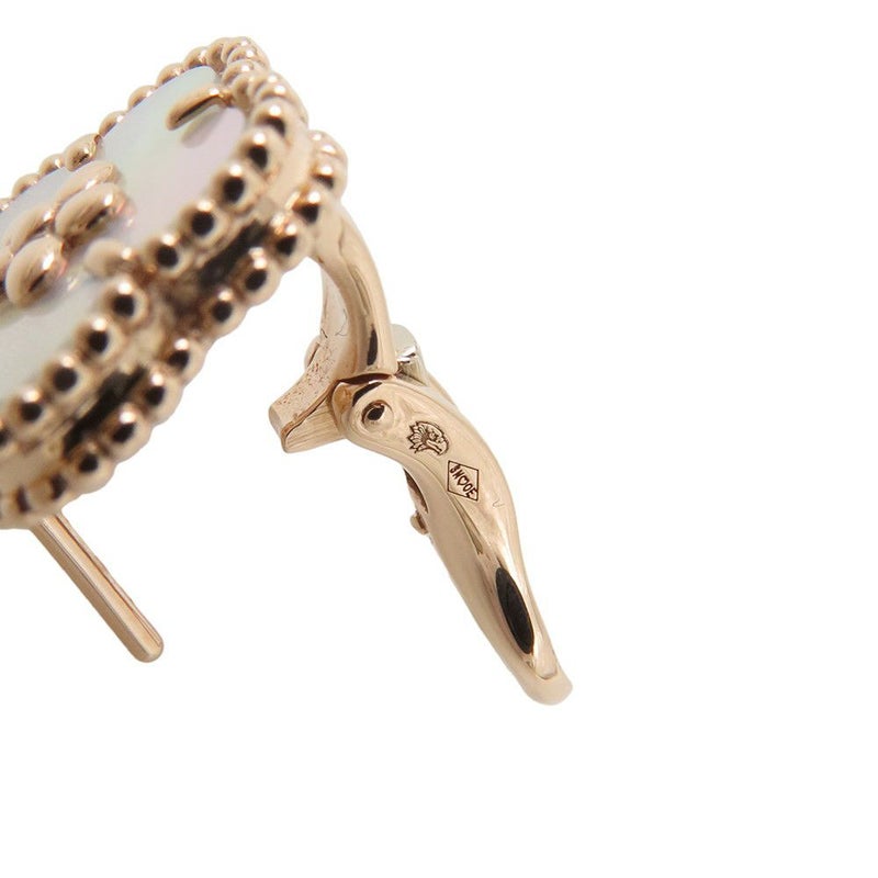 ヴァンクリーフ&アーペル ピアス ラッキー スプリング イヤリング プラムブロッサム マザーオブパール K18PG VCARP7RU00