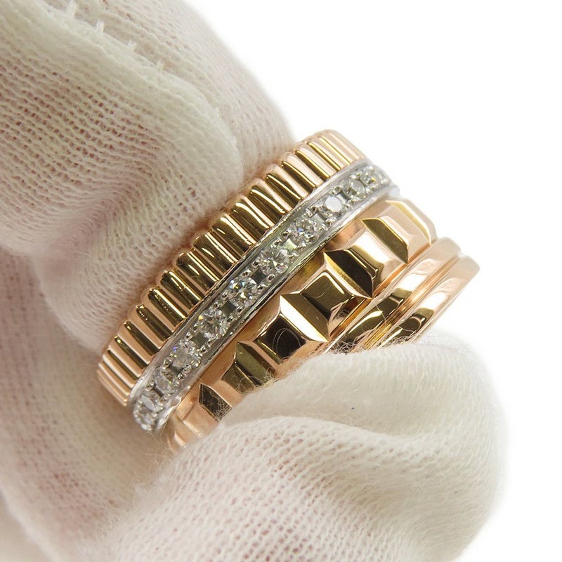 ブシュロン リング キャトル ラディアント ダイヤモンド リング ラージ ダイヤ 25P 計0.49ct K18PG/K18WG サイズ55 JRG02484