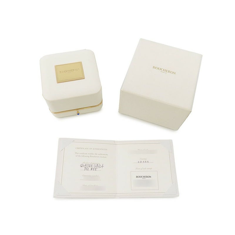 ブシュロン リング キャトル ラディアント ダイヤモンド リング ラージ ダイヤ 25P 計0.49ct K18PG/K18WG サイズ55 JRG02484