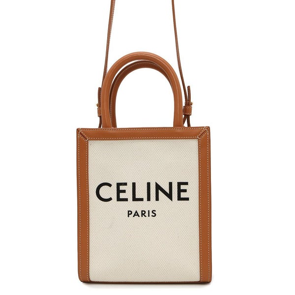 セリーヌ ハンドバッグ ミニ バーティカル カバ キャンバス 193302 CELINE バッグ 2way
