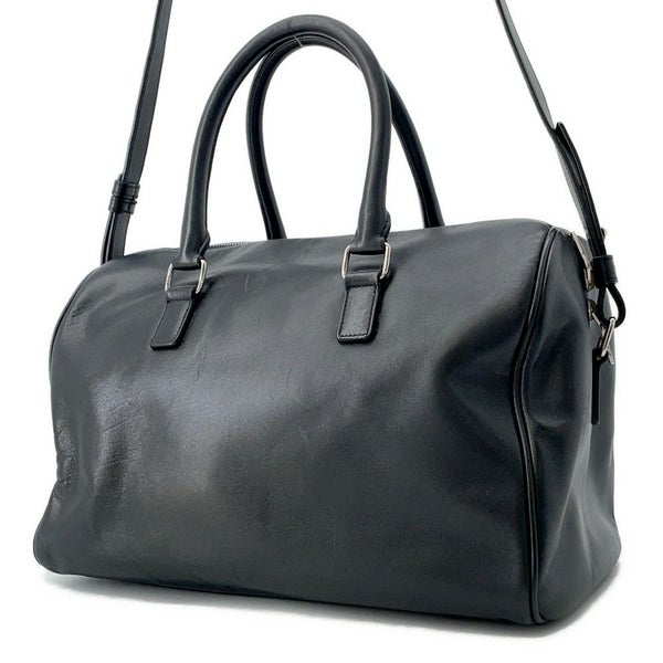 サンローランパリ ハンドバッグ クラシック・ダッフル スタッズ レザー 332424 SAINT LAURENT PARIS 2way 黒