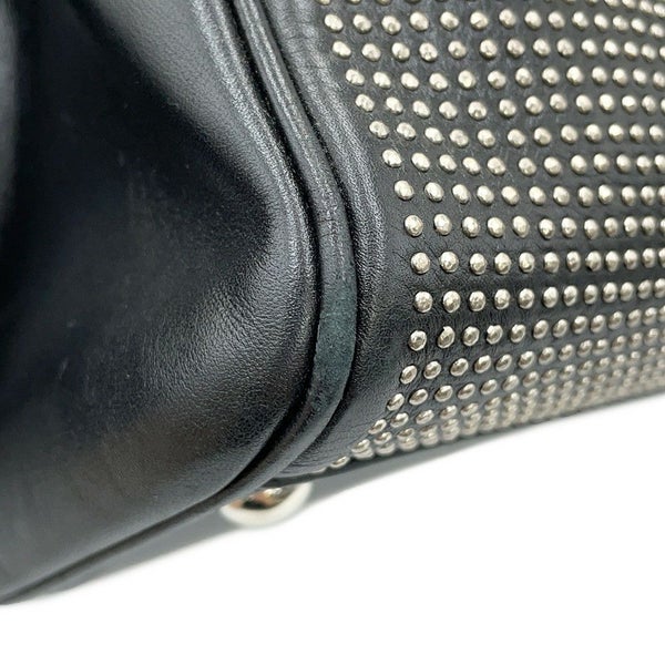サンローランパリ ハンドバッグ クラシック・ダッフル スタッズ レザー 332424 SAINT LAURENT PARIS 2way 黒