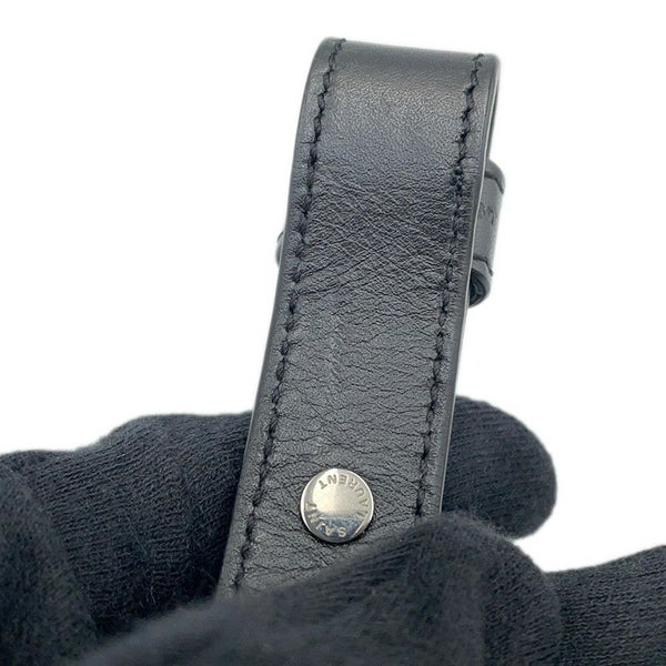 サンローランパリ ハンドバッグ クラシック・ダッフル スタッズ レザー 332424 SAINT LAURENT PARIS 2way 黒