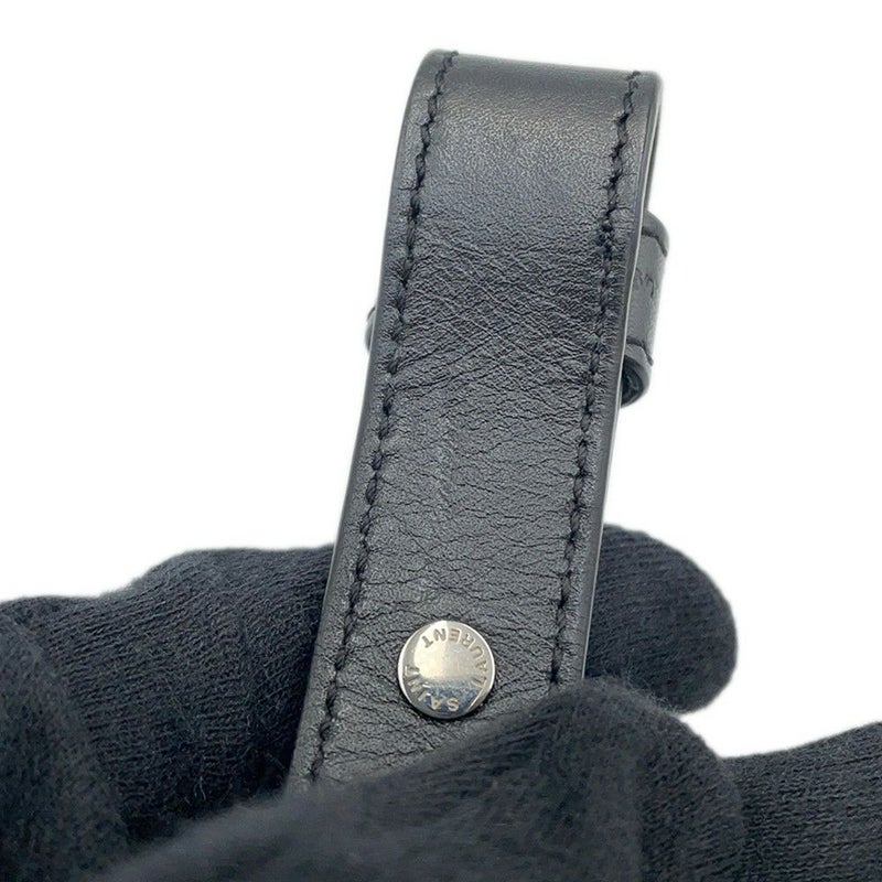 サンローランパリ ハンドバッグ クラシック・ダッフル スタッズ レザー 332424 SAINT LAURENT PARIS 2way 黒