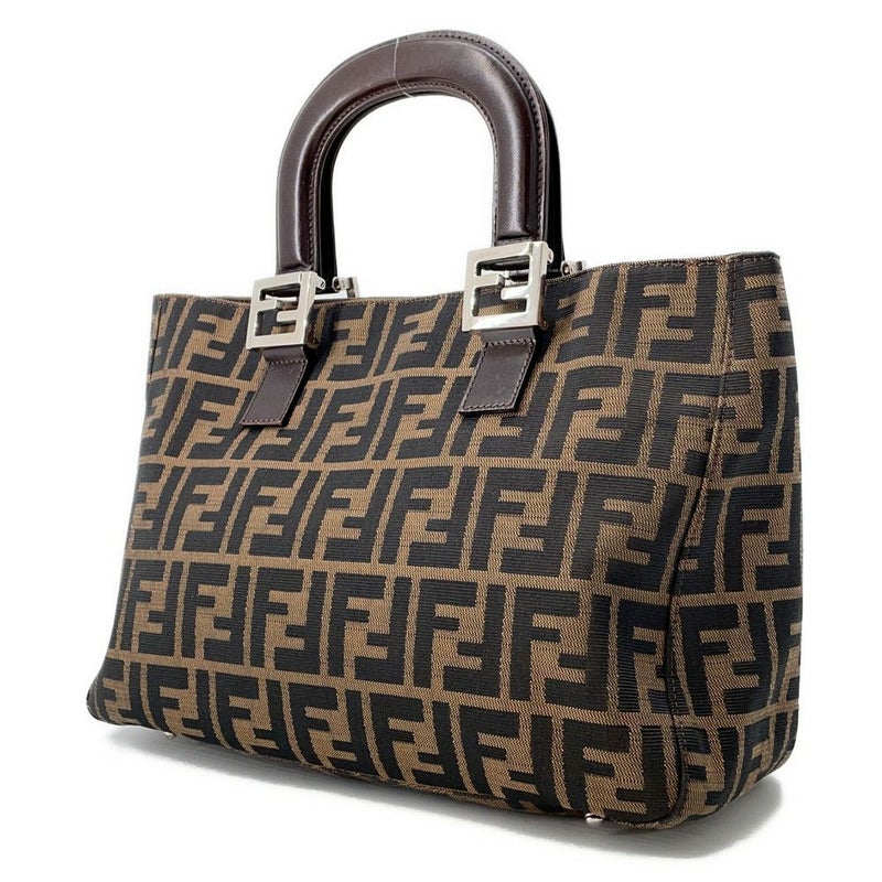 フェンディ ハンドバッグ ズッカ柄 キャンバス レザー 26693 FENDI