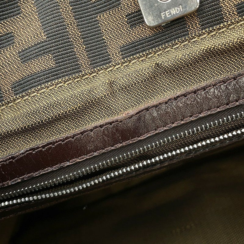 フェンディ ハンドバッグ ズッカ柄 キャンバス レザー 26693 FENDI