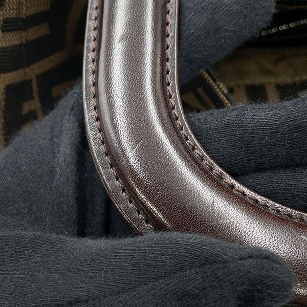 フェンディ ハンドバッグ ズッカ柄 キャンバス レザー 26693 FENDI