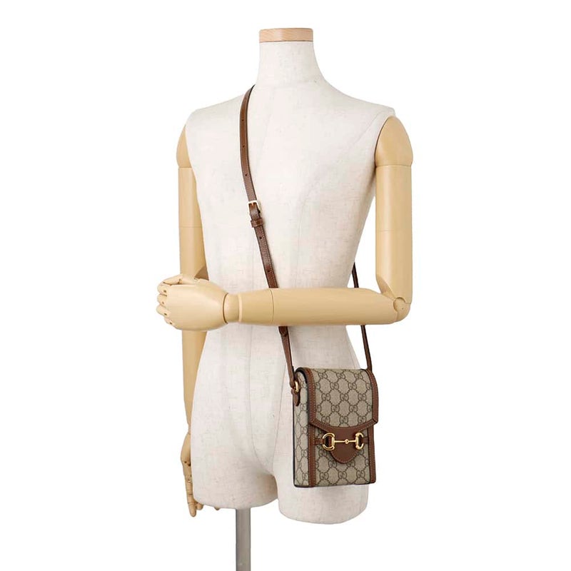 グッチ ショルダーバッグ GGスプリーム ホースビット 1955 ミニバッグ 625615 GUCCI バッグ アウトレット品