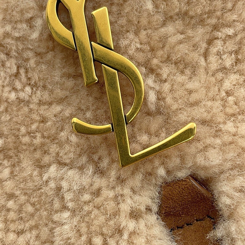 サンローランパリ ハンドバッグ LE 5 A 7 ミニ ホーボー シアリング レザー 760375 SAINT LAURENT PARIS