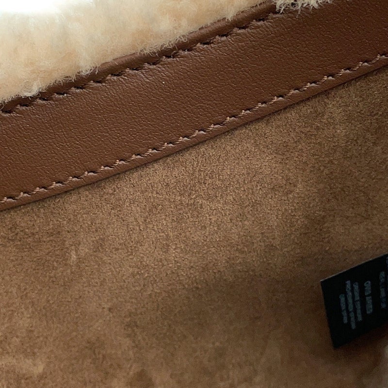 サンローランパリ ハンドバッグ LE 5 A 7 ミニ ホーボー シアリング レザー 760375 SAINT LAURENT PARIS