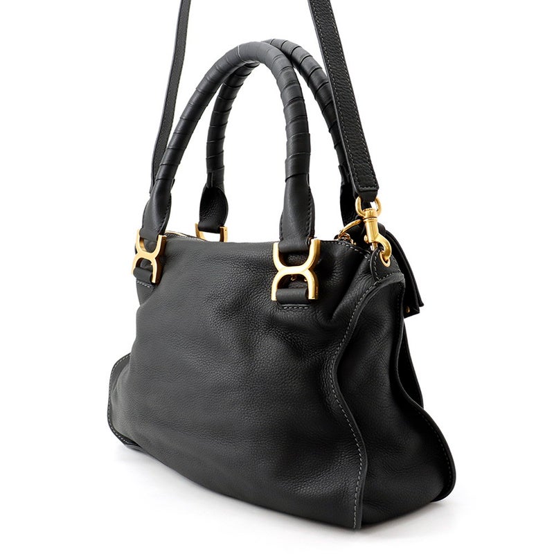 クロエ ショルダーバッグ マーシー カーフスキン Chloe 2wayショルダーバッグ 黒