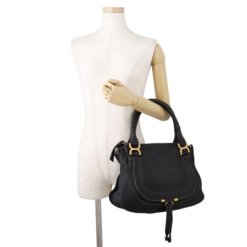 クロエ ショルダーバッグ マーシー カーフスキン Chloe 2wayショルダーバッグ 黒