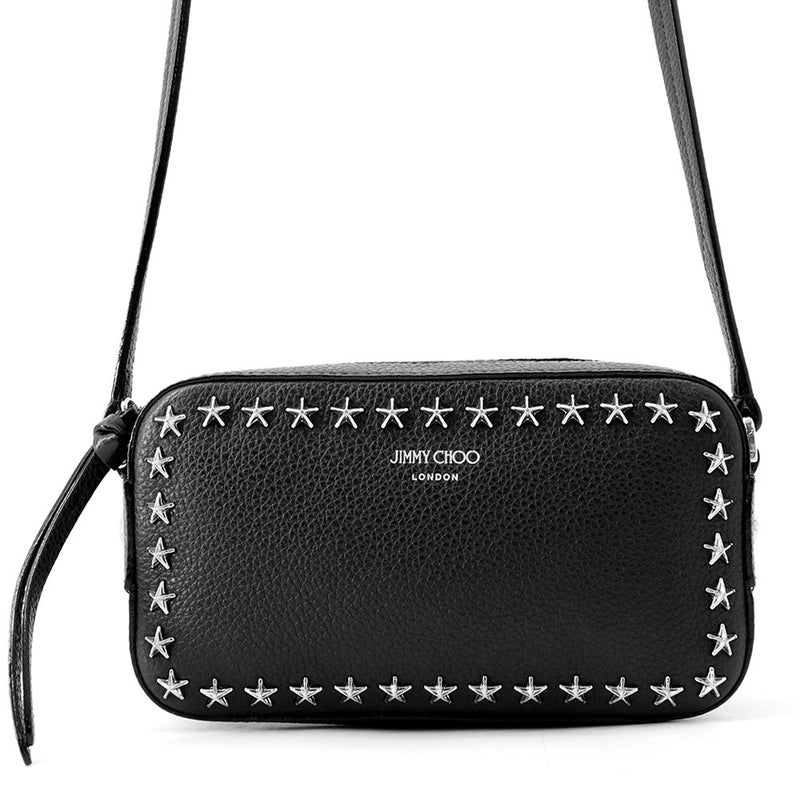 ジミーチュウ ショルダーバッグ スター スタッズ レザー JIMMY CHOO バッグ 黒