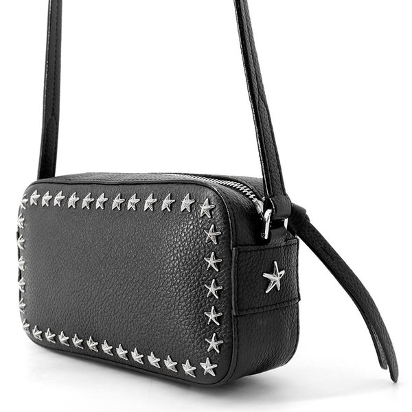 ジミーチュウ ショルダーバッグ スター スタッズ レザー JIMMY CHOO バッグ 黒