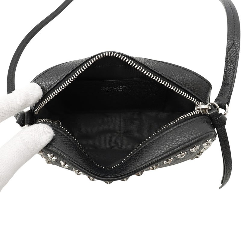 ジミーチュウ ショルダーバッグ スター スタッズ レザー JIMMY CHOO バッグ 黒