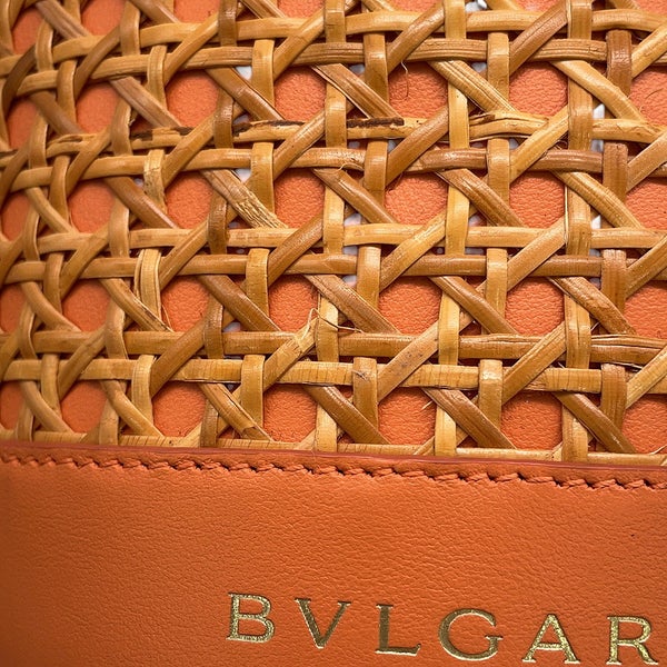 ブルガリ ショルダーバッグ セルペンティ フォーエバー バケットバッグ レザー ラタン BVLGARI