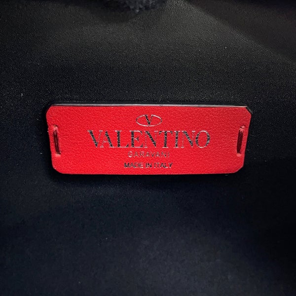 ヴァレンティノ・ガラヴァーニ ボディバッグ VLTNロゴ レザー WY0B0719WJW VALENTINO ベルトバッグ 黒