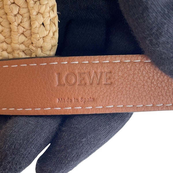 ロエベ ハンドバッグ エレファント バスケットバッグ スモール ラフィア/レザー A546T37X01 LOEWE かごバッグ ゾウ