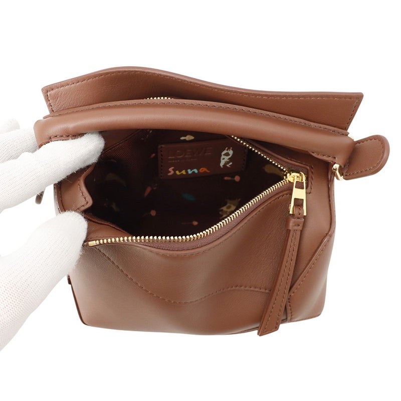 ロエベ ハンドバッグ パズルバッグ ミニ レザー スナ・フジタコラボ ハムスター A510P88X40 LOEWE ２wayショルダー