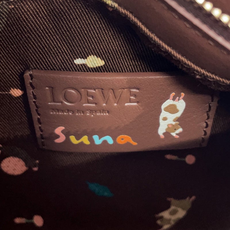 ロエベ ハンドバッグ パズルバッグ ミニ レザー スナ・フジタコラボ ハムスター A510P88X40 LOEWE ２wayショルダー